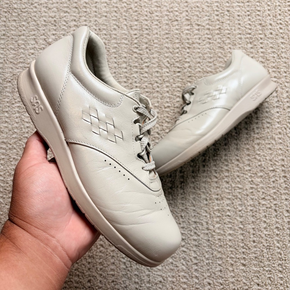 SAS Free Time Bone Leather Walking Shoes Womens 7 N Narrow 05446005 USA Made